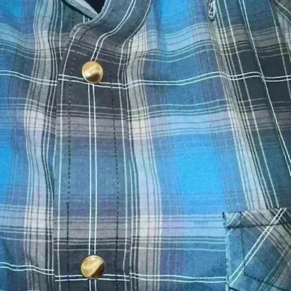 Pendleton Blue Green Plaid Button-Down Shirt - image 3